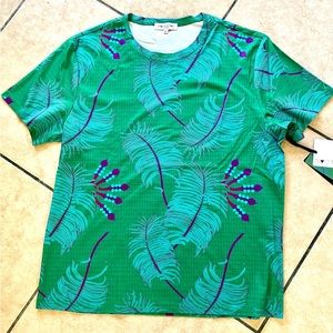 NWT One-of-kind Tahitian/Hawaiian Island Inspired Print Boutique Shirt